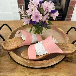 Waco Orthotic Leather Layla Slide~Coral~NEW BOX & BAG!~9.5